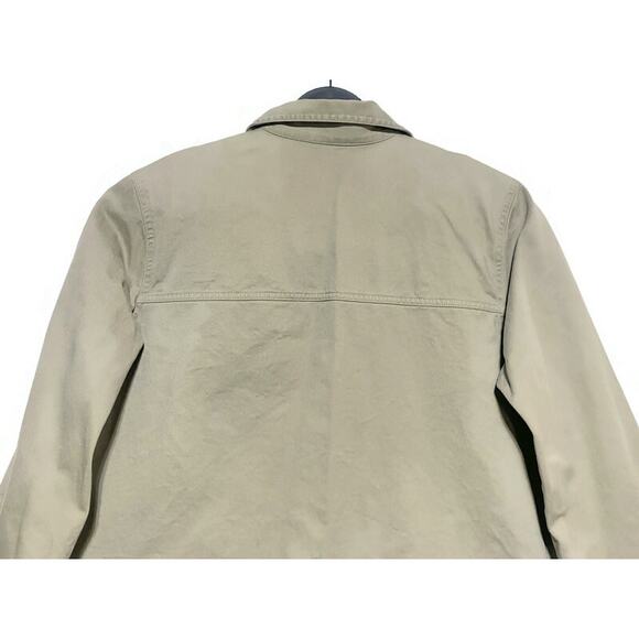 Classic Elements Khaki Utility Jacket Women's Size Large Brown Tan Cotton - Picture 6 of 7